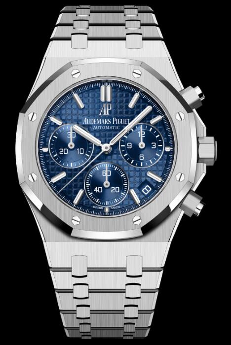 Replica AP Watch Audemars Piguet Royal Oak Chronograph 41 White Gold ...