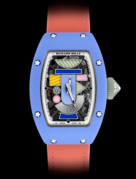 Replica Richard Mille RM 07-01 Automatic Coloured Ceramics Powder Blue ...